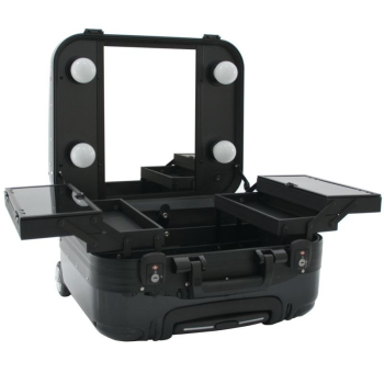 ActivShop KUFER GLAMOUR 9301 CZARNY ( PRZENOŚNE STANOWISKO)